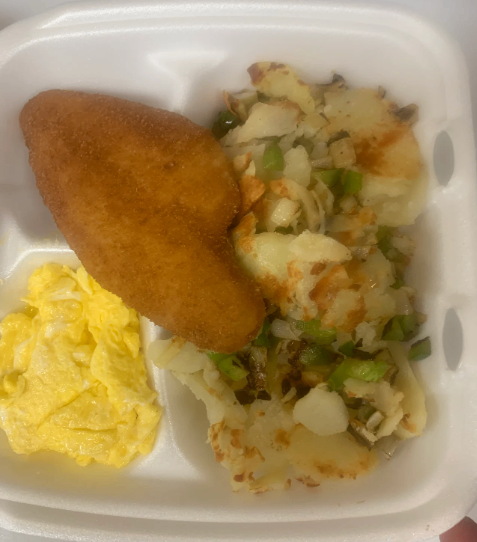 Flounder Fish w/ Eggs Platter