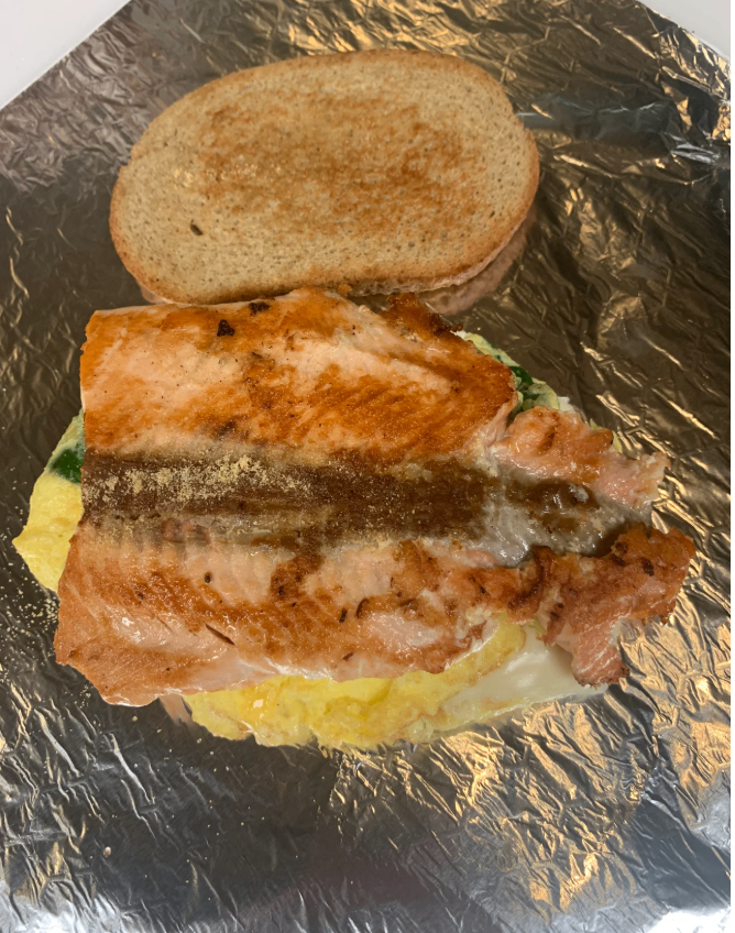 Salmon Spinach Sandwich